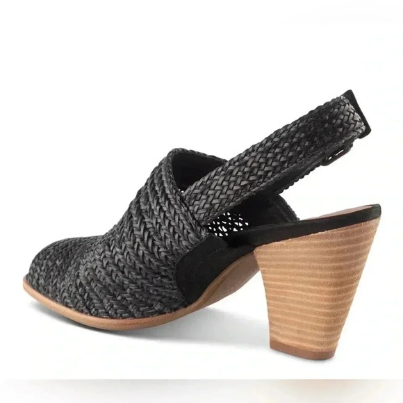 Paul Green Black Woven LOVELY SANDAL Size 6 - Picture 3 of 6